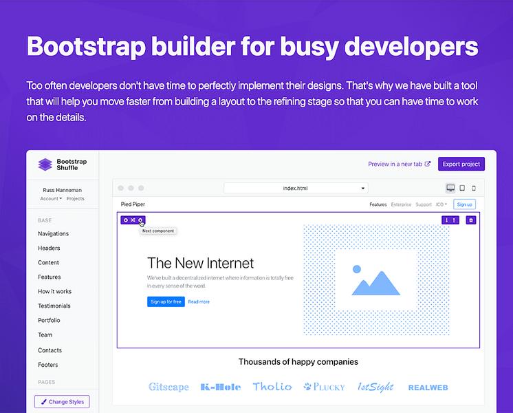 Bootstrap Shuffle preview