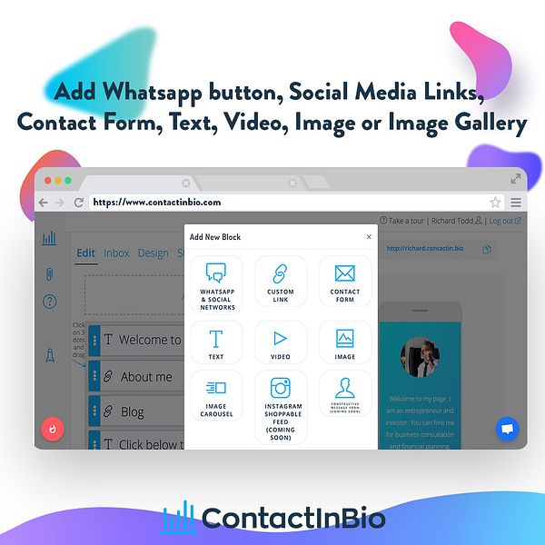 ContactInBio image