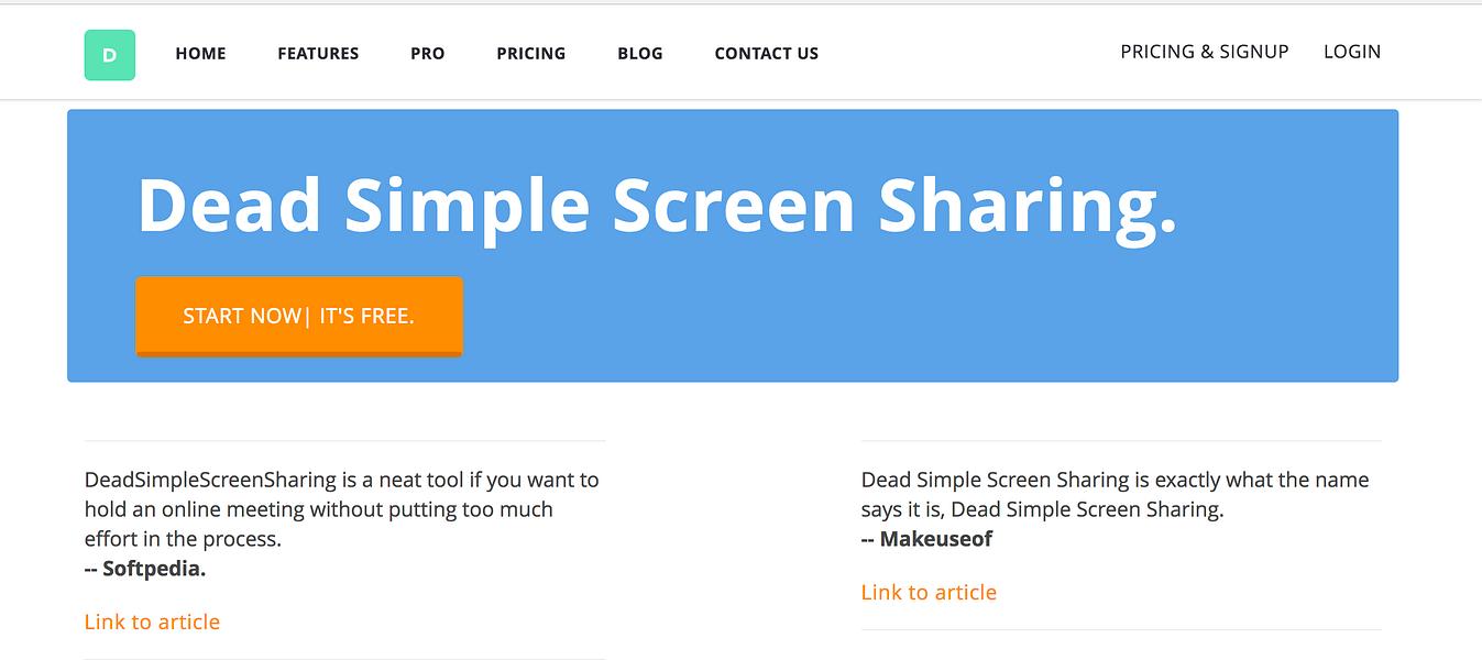 Dead Simple Screen Sharing image