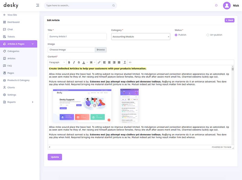 Desky Support image