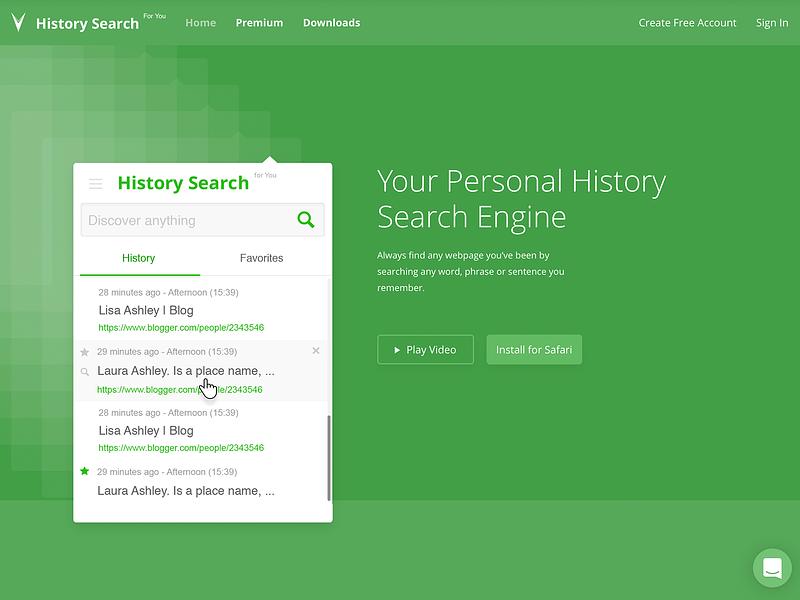 History Search image