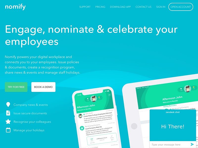 Nomify - The Employee Engagement App image