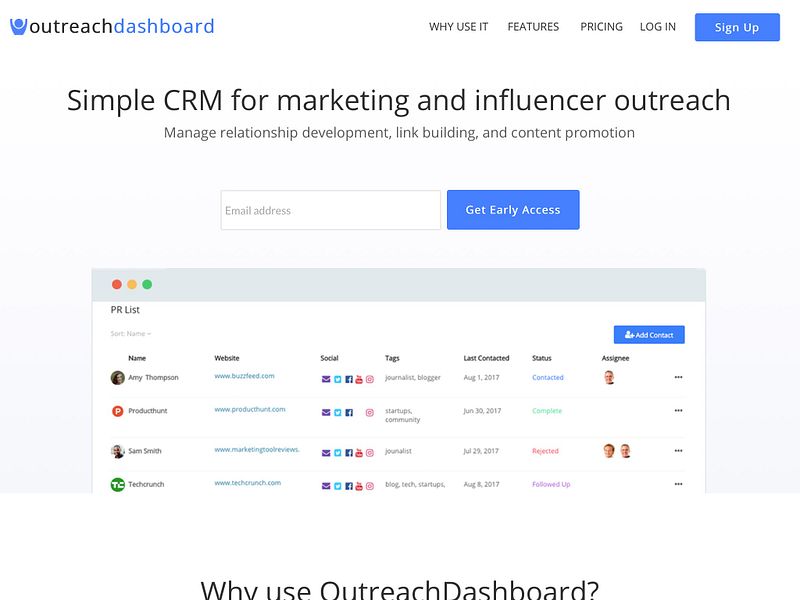 OutreachDashboard image