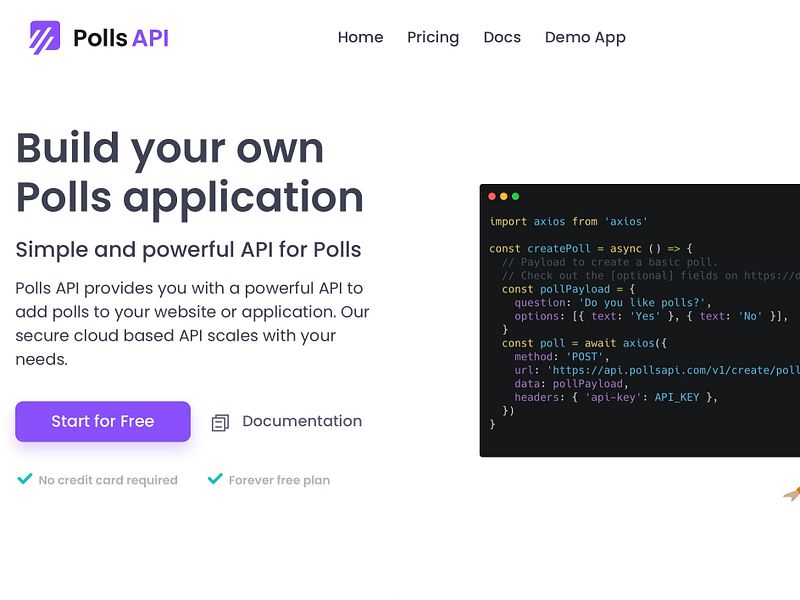 Polls API preview