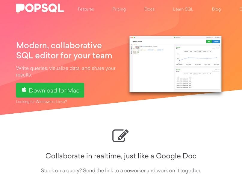 PopSQL image