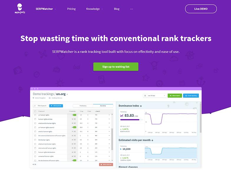 SERPWatcher preview