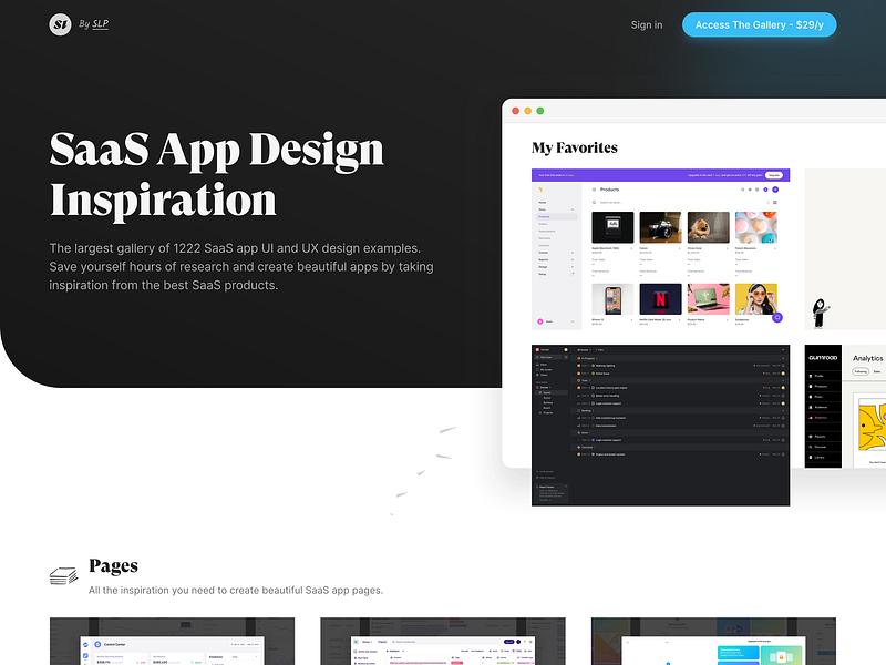 SaaS Interface preview