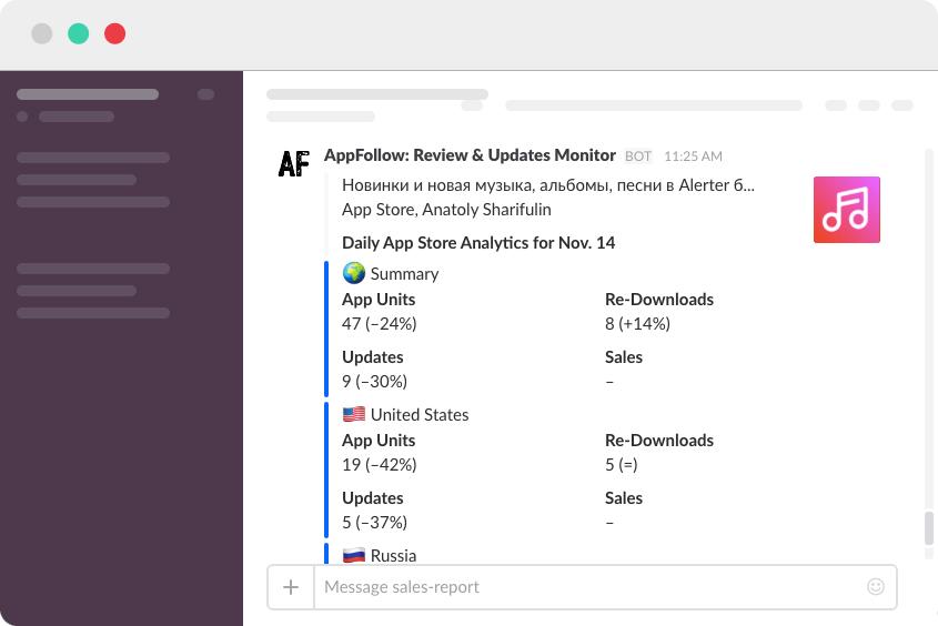 Sales Report by AppFollow image
