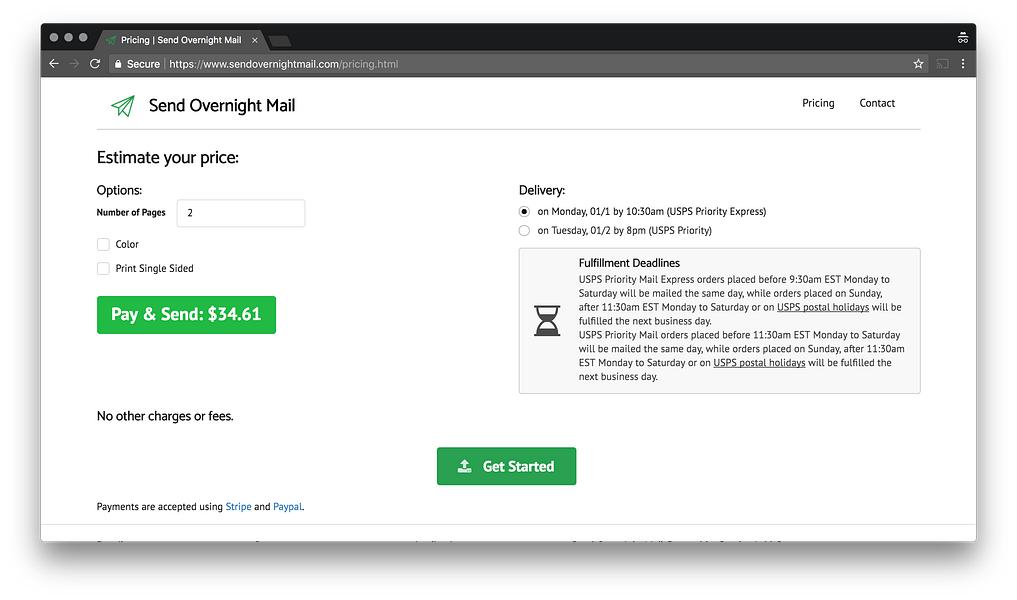 SendOvernightMail image