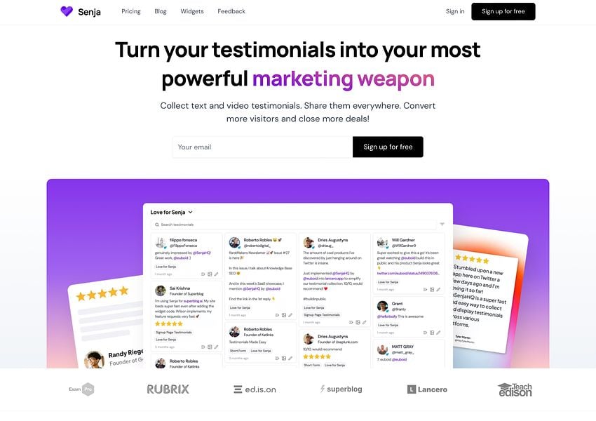 Senja.io preview