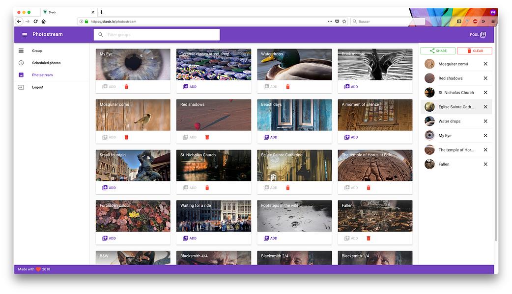 Skedr.io preview