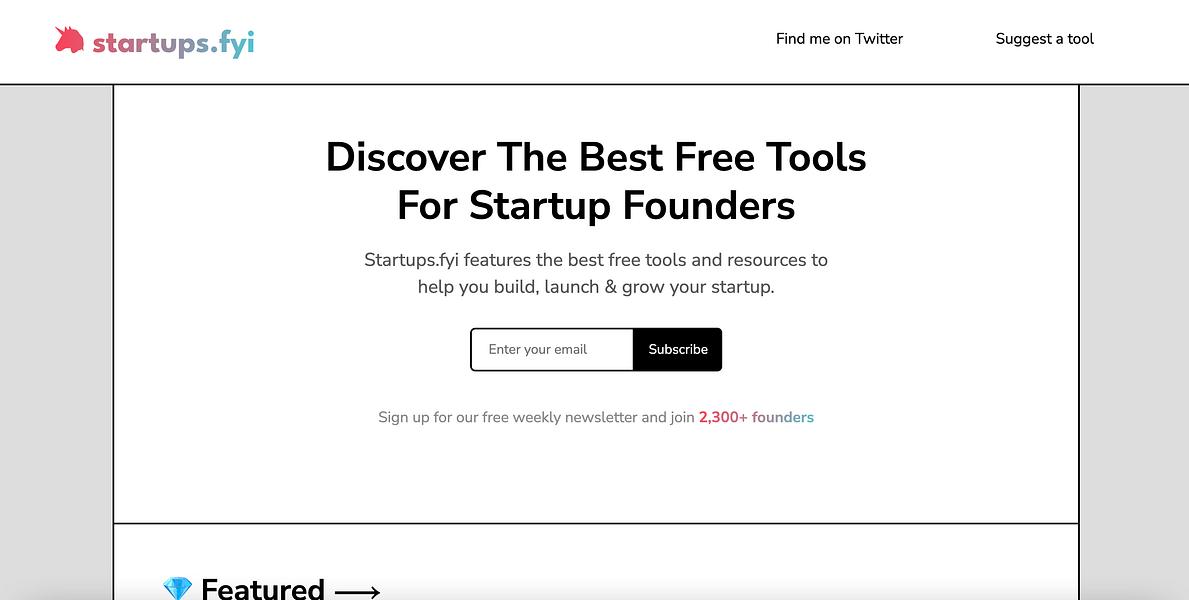 Startups.fyi image