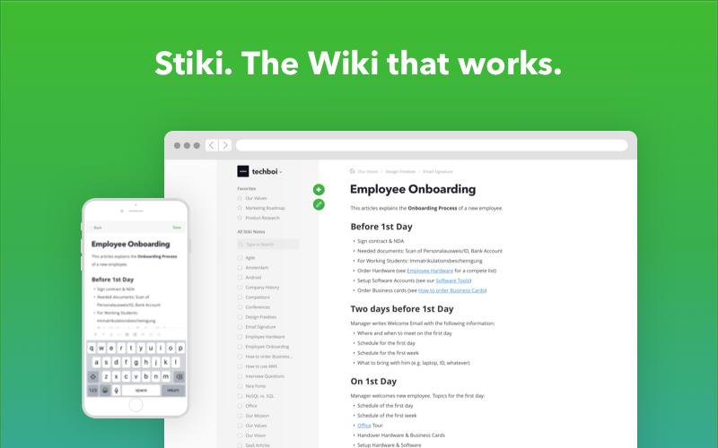 Stiki. The Wiki that works 💪🚀 image