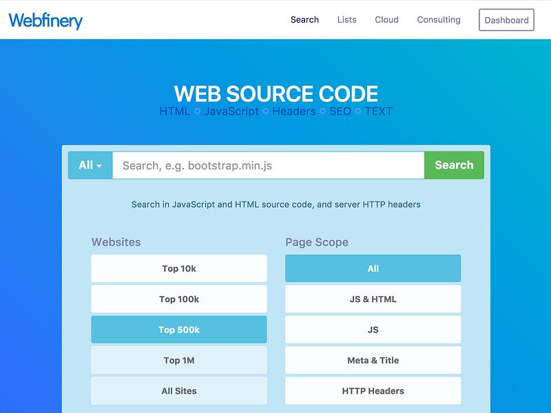 Webfinery Search image
