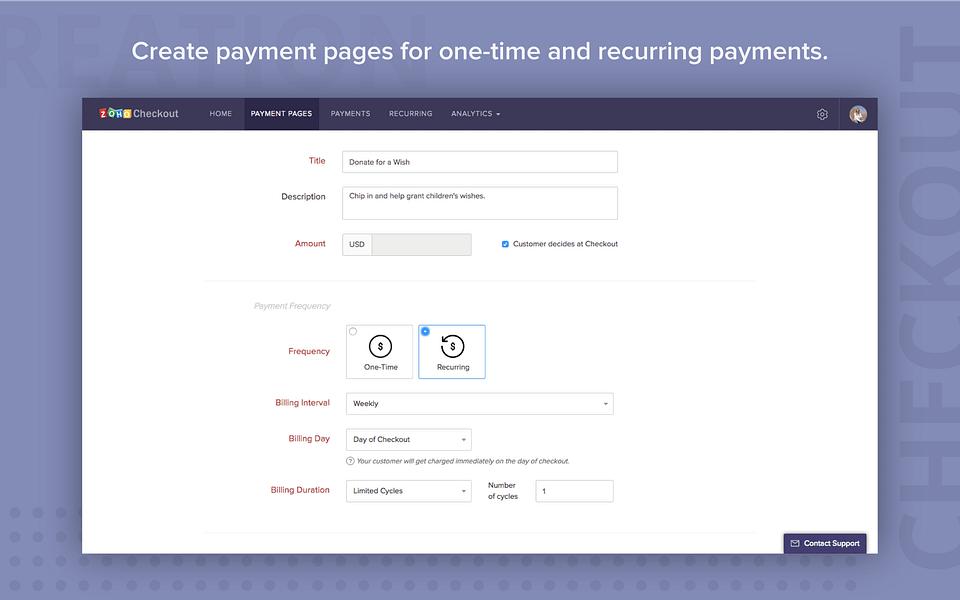 Zoho Checkout image