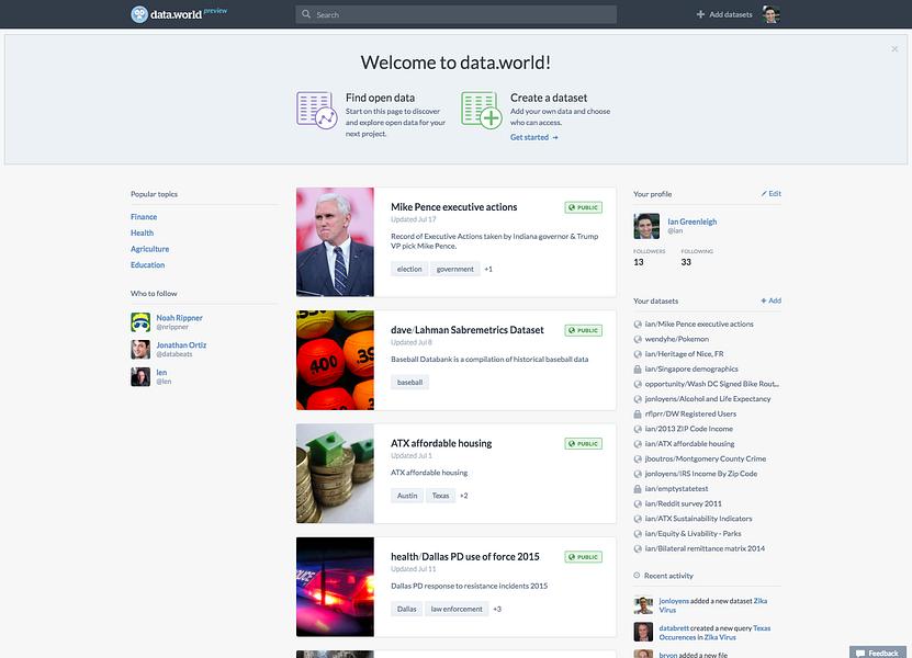 data.world preview