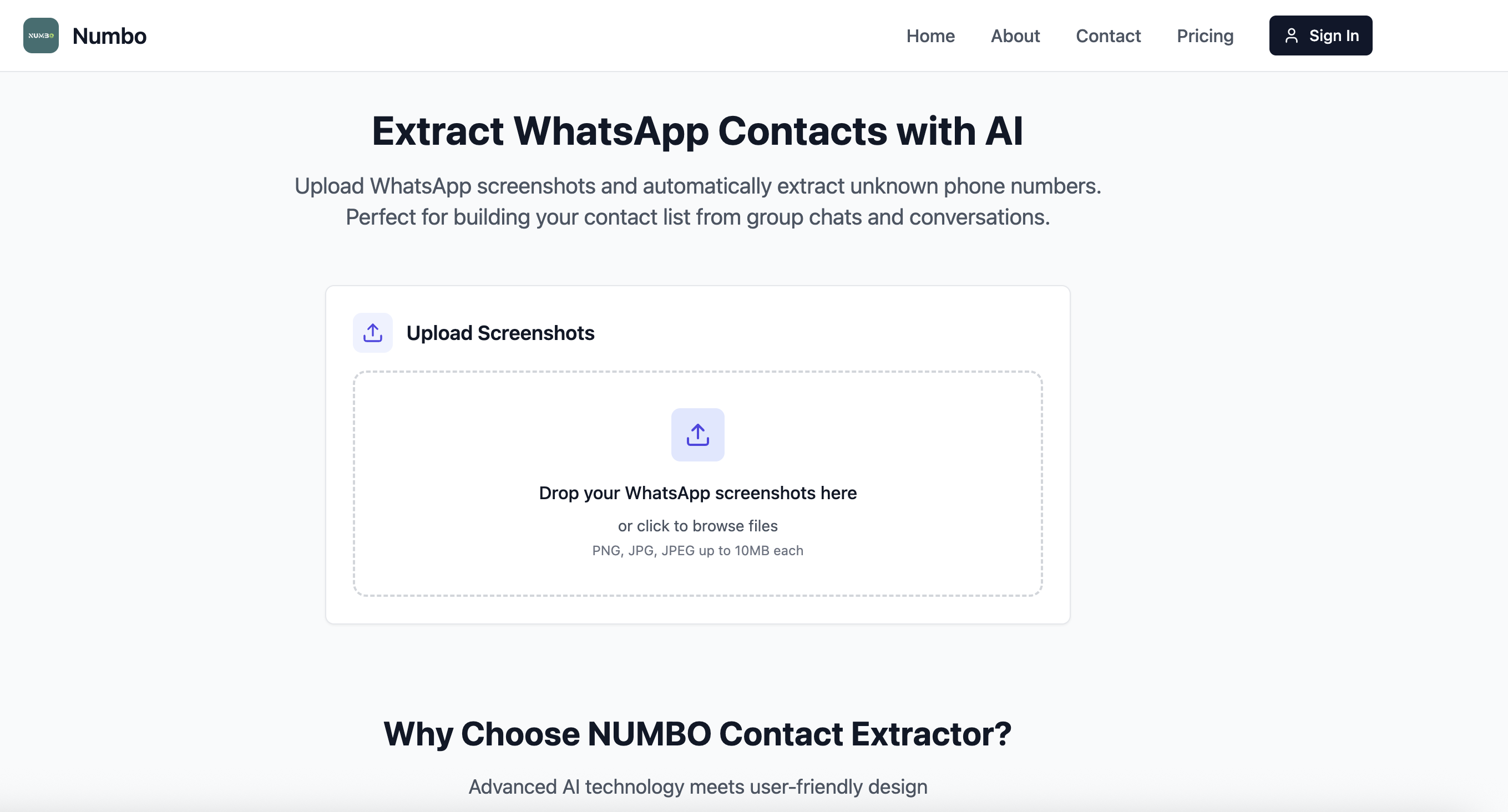 Numbo – WhatsApp Contact Extractor image